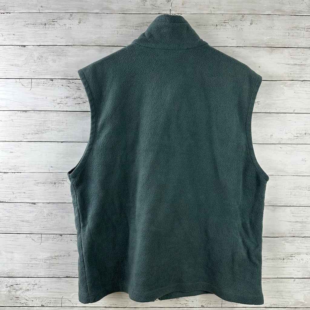 Columbia Vest gray Full Zip Steens Mountain Fleece Outdoor Hiking Mens Large