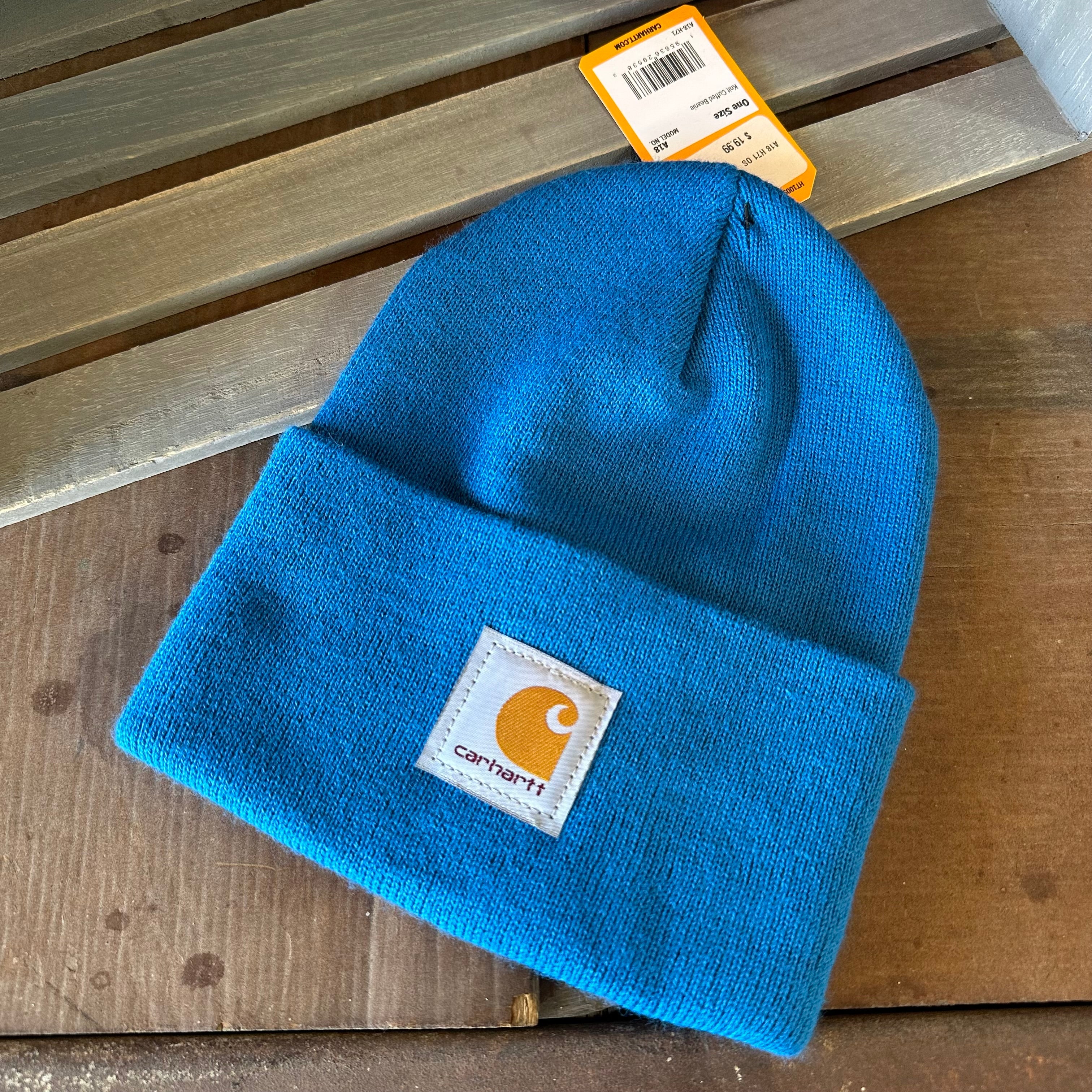 Carhartt A18 Cuffed Beanie Blue NEW Hat One size
