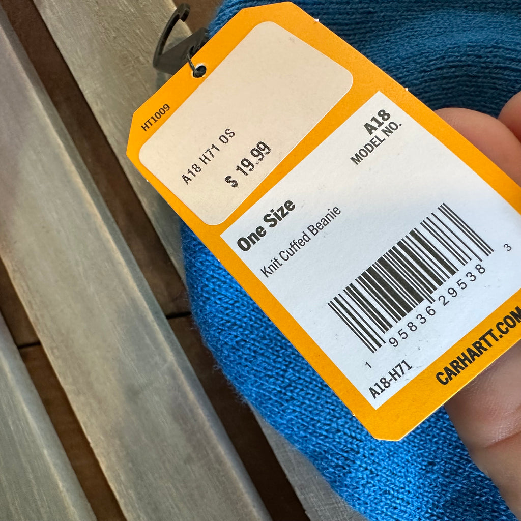 Carhartt A18 Cuffed Beanie Blue NEW Hat One size