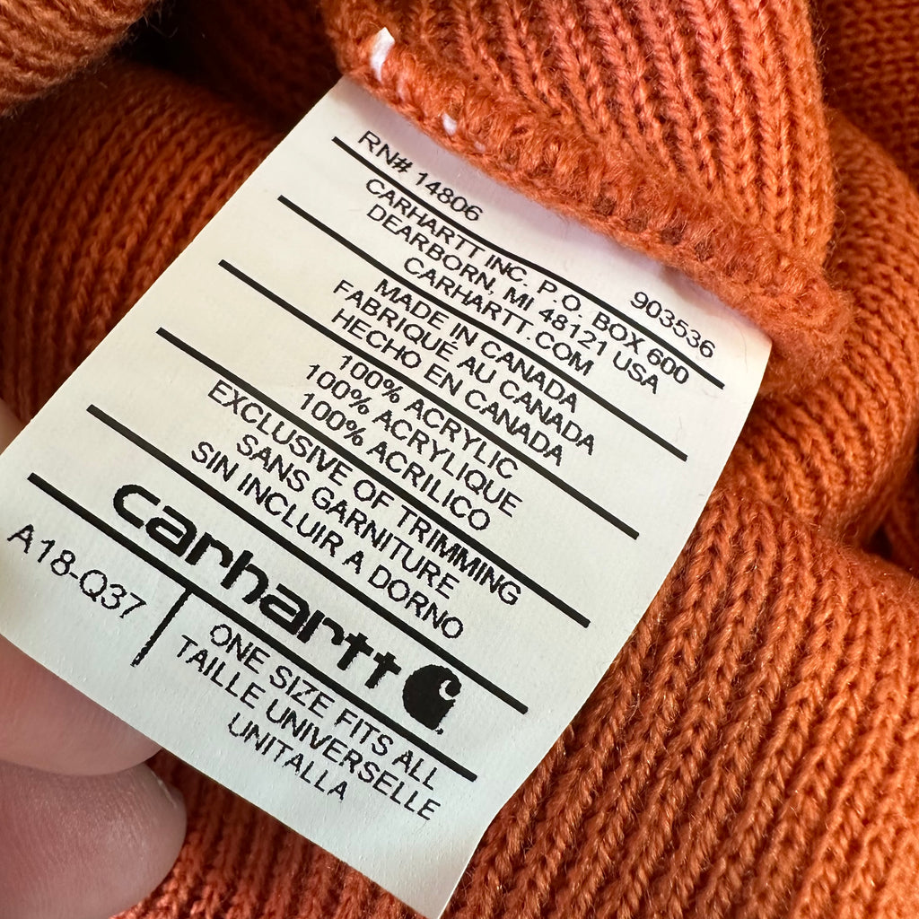 Carhartt A18 Rust Rib Knit Beanie NEW Hat One size&nbsp;