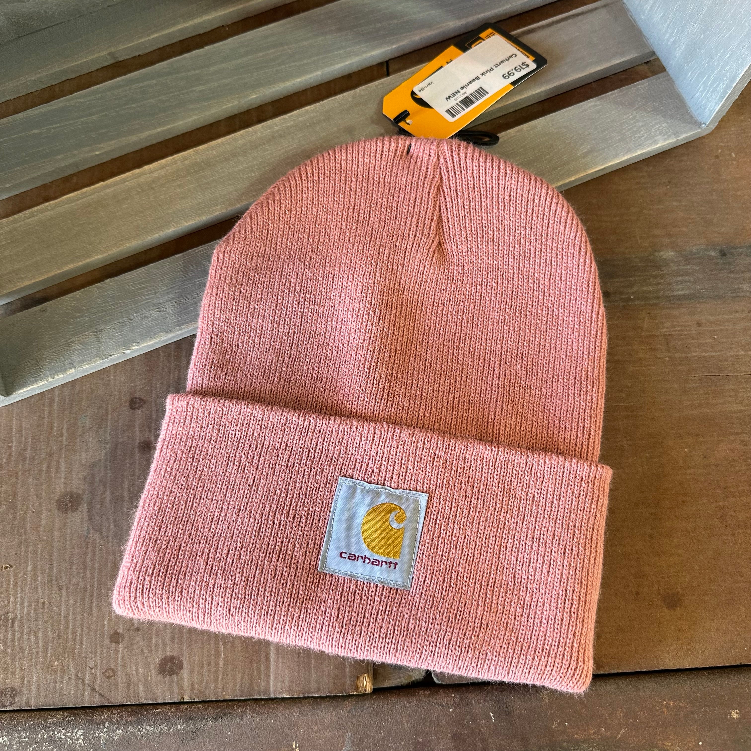 Carhartt A18 Rib Knit Beanie Pink NEW Hat One size