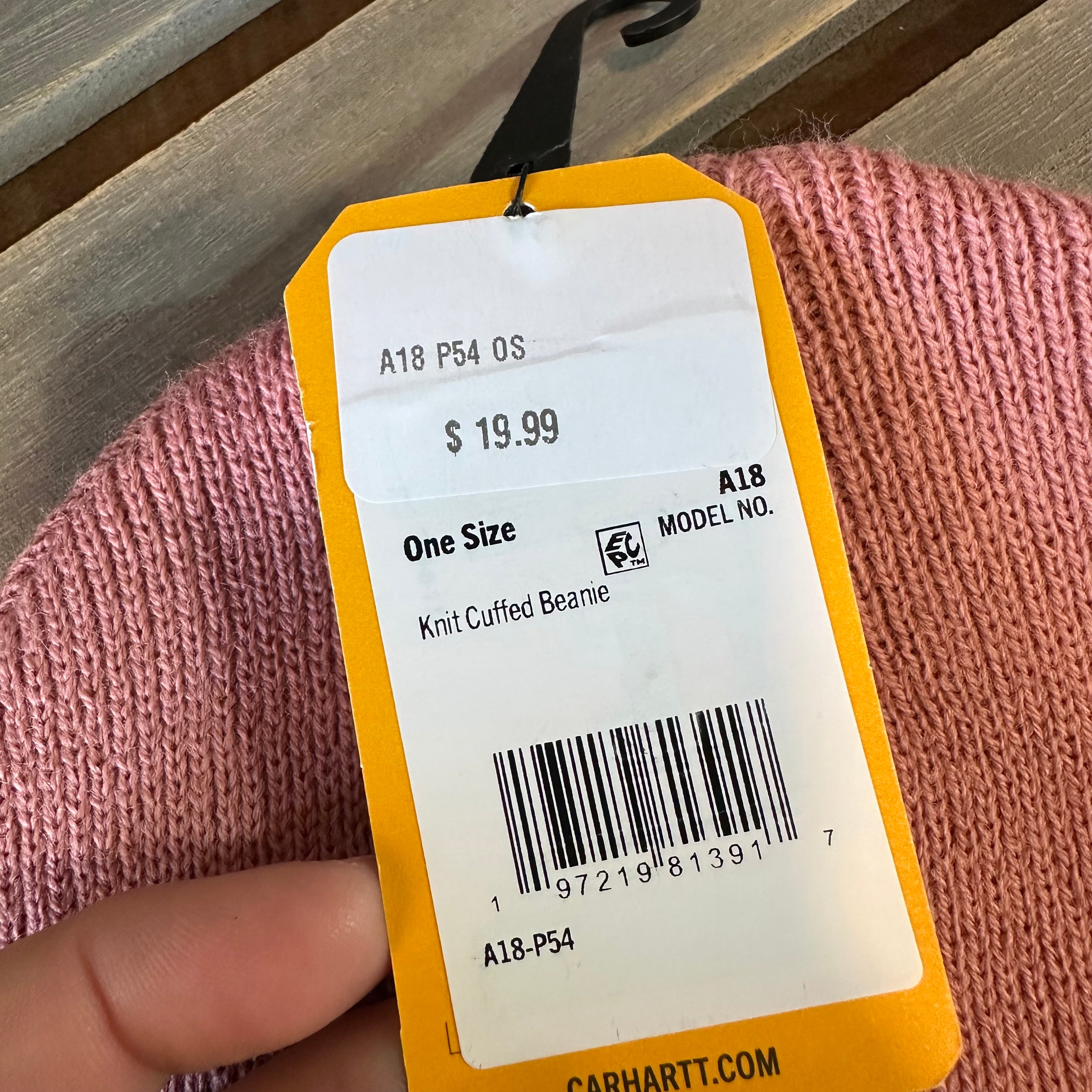 Carhartt A18 Rib Knit Beanie Pink NEW Hat One size