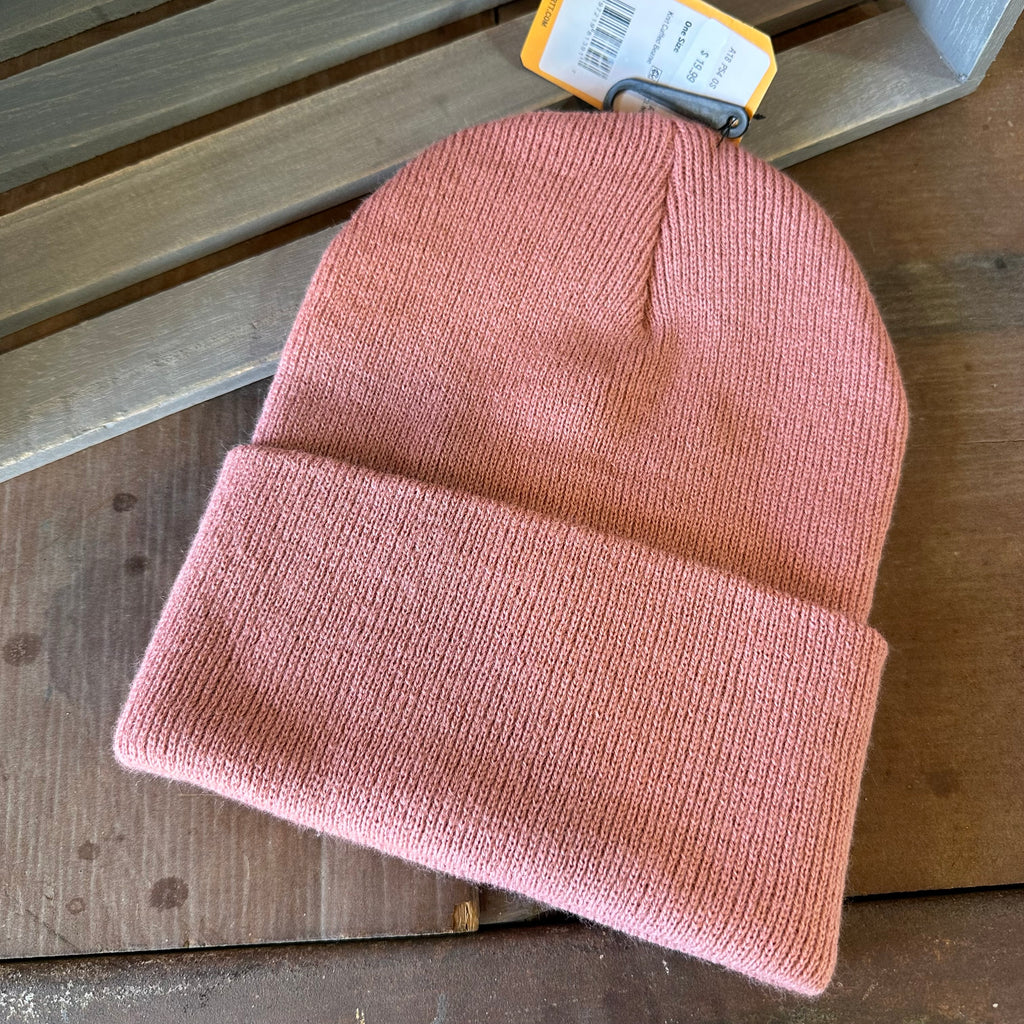 Carhartt A18 Rib Knit Beanie Pink NEW Hat One size