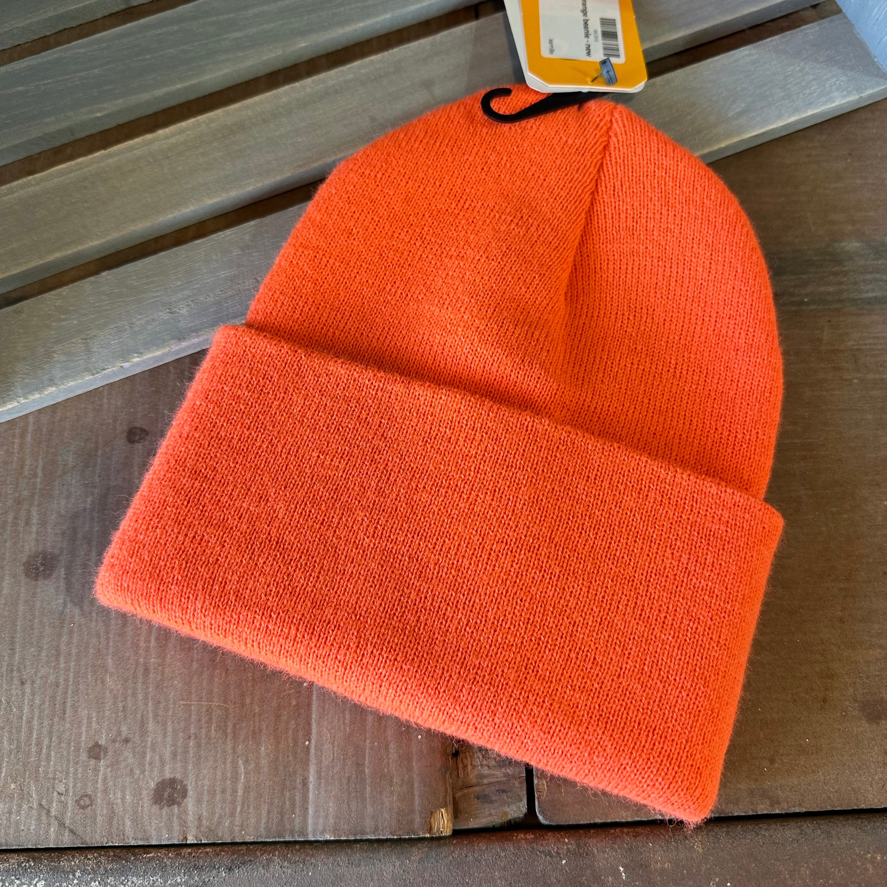 Carhartt Rib Cuffed Knit Beanie Orange NEW Hat One size