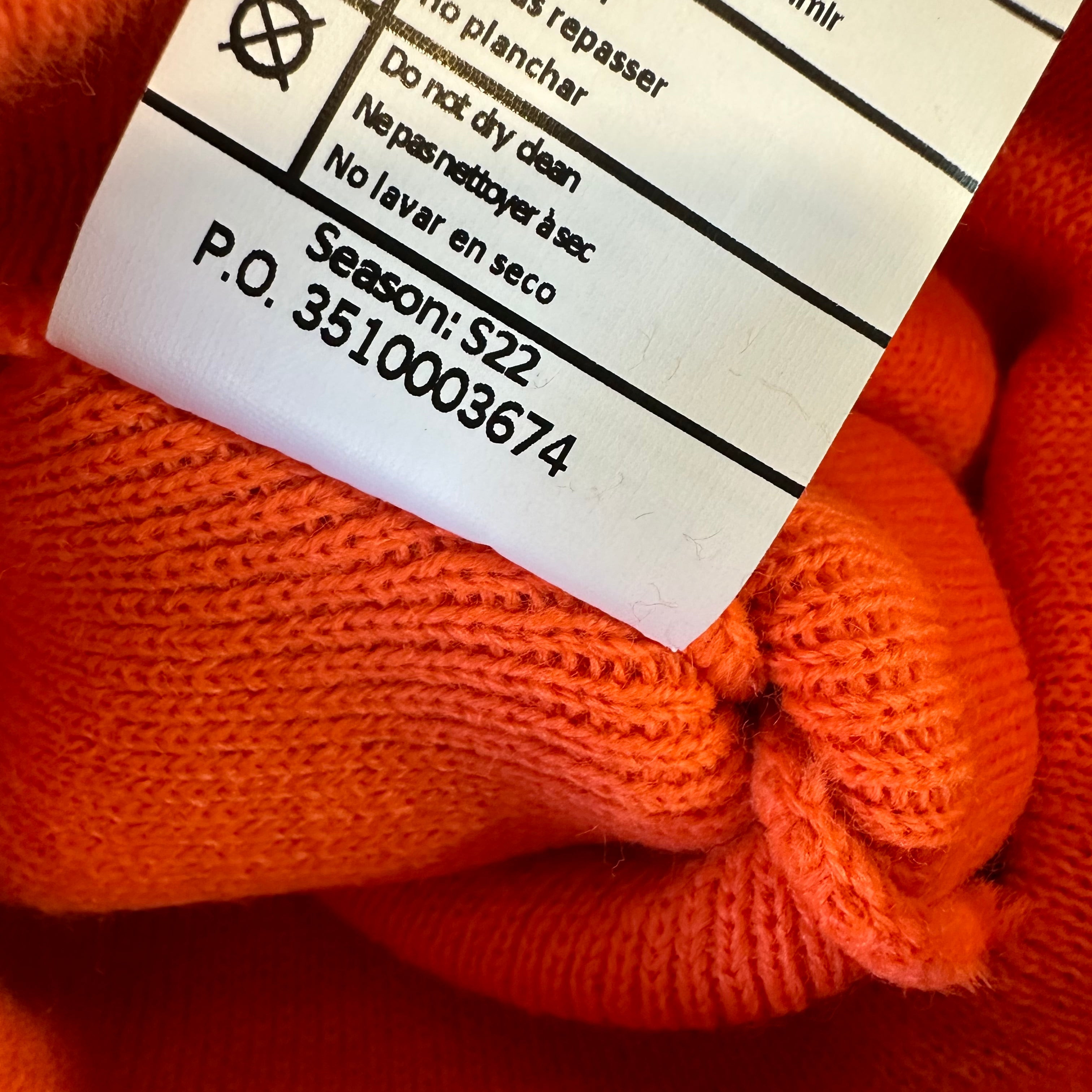 Carhartt Rib Cuffed Knit Beanie Orange NEW Hat One size