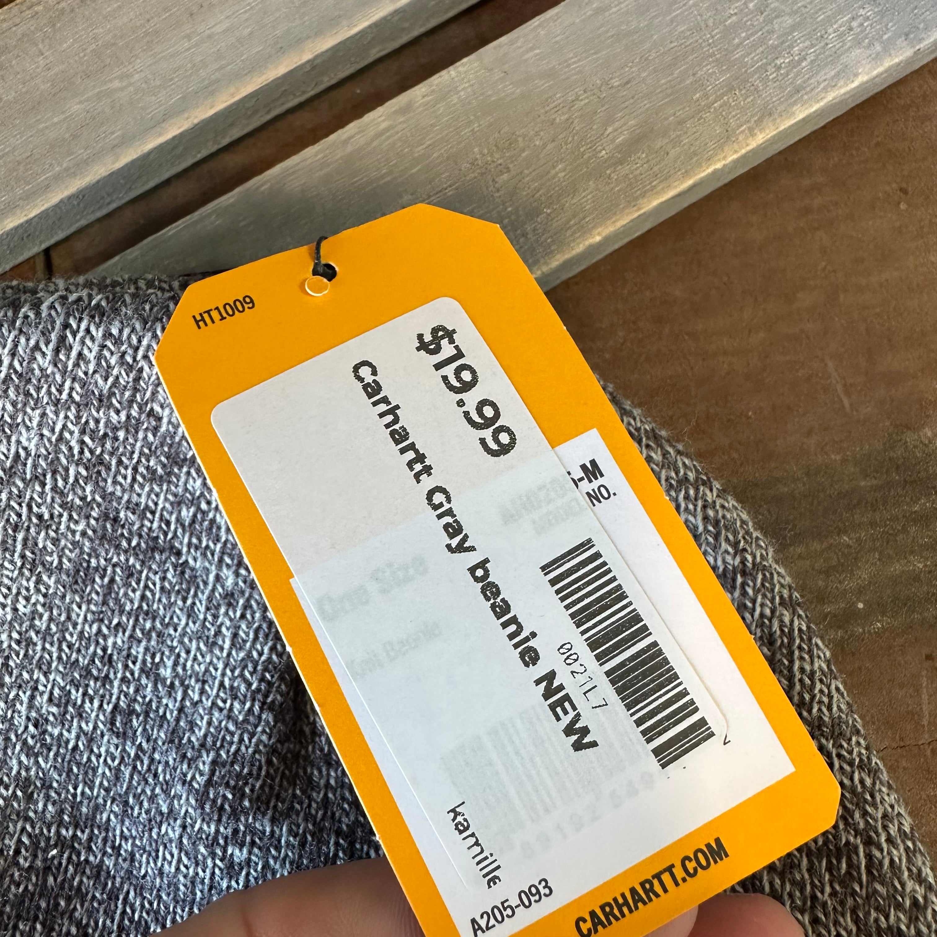 Carhartt A205 Rib Knit Beanie Heather Gray NEW Hat One size