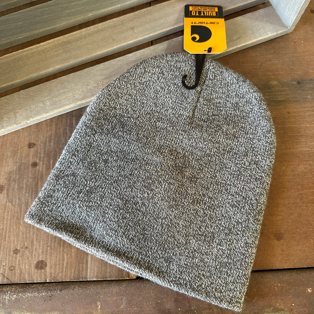 Carhartt A205 Rib Knit Beanie Heather Gray NEW Hat One size