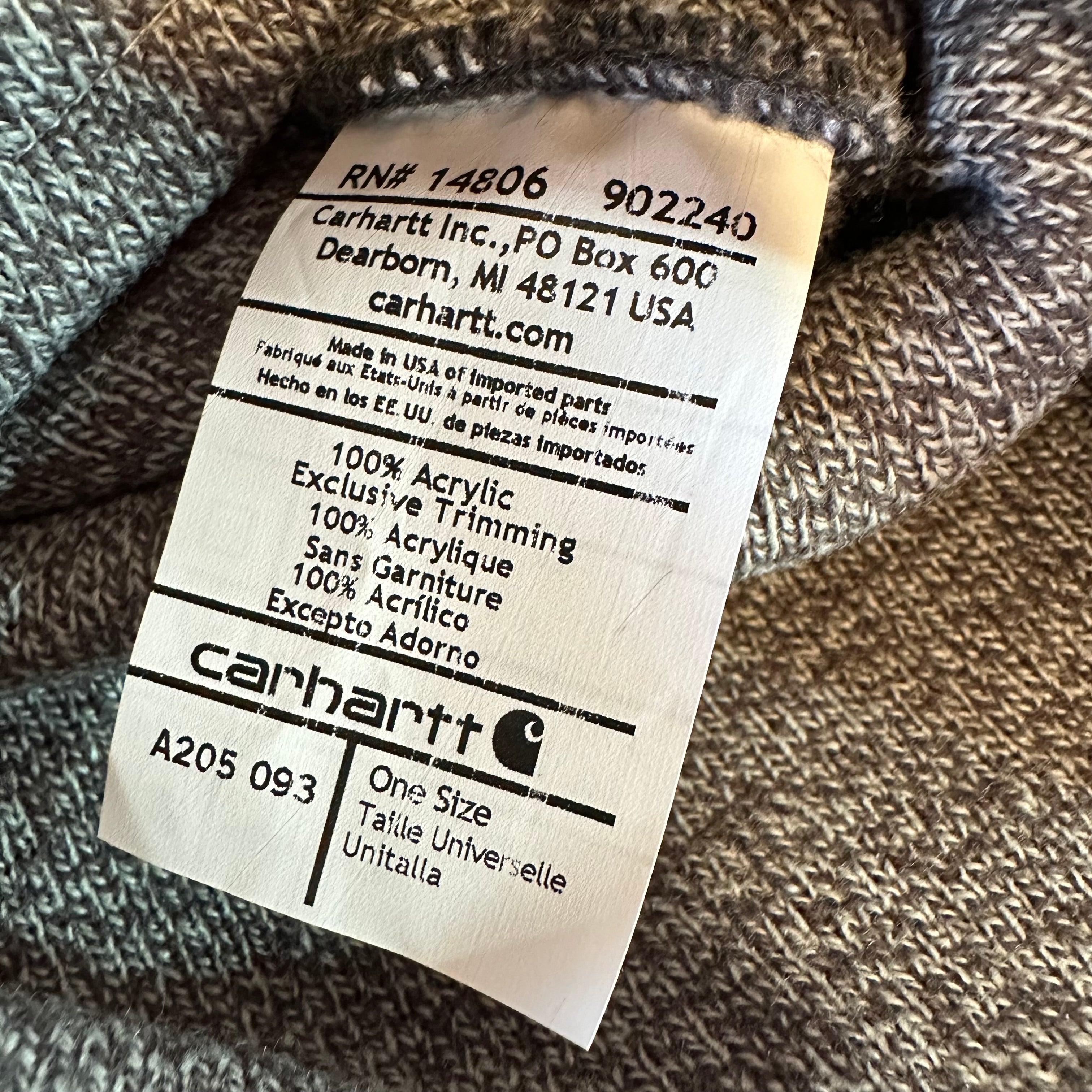 Carhartt A205 Rib Knit Beanie Heather Gray NEW Hat One size