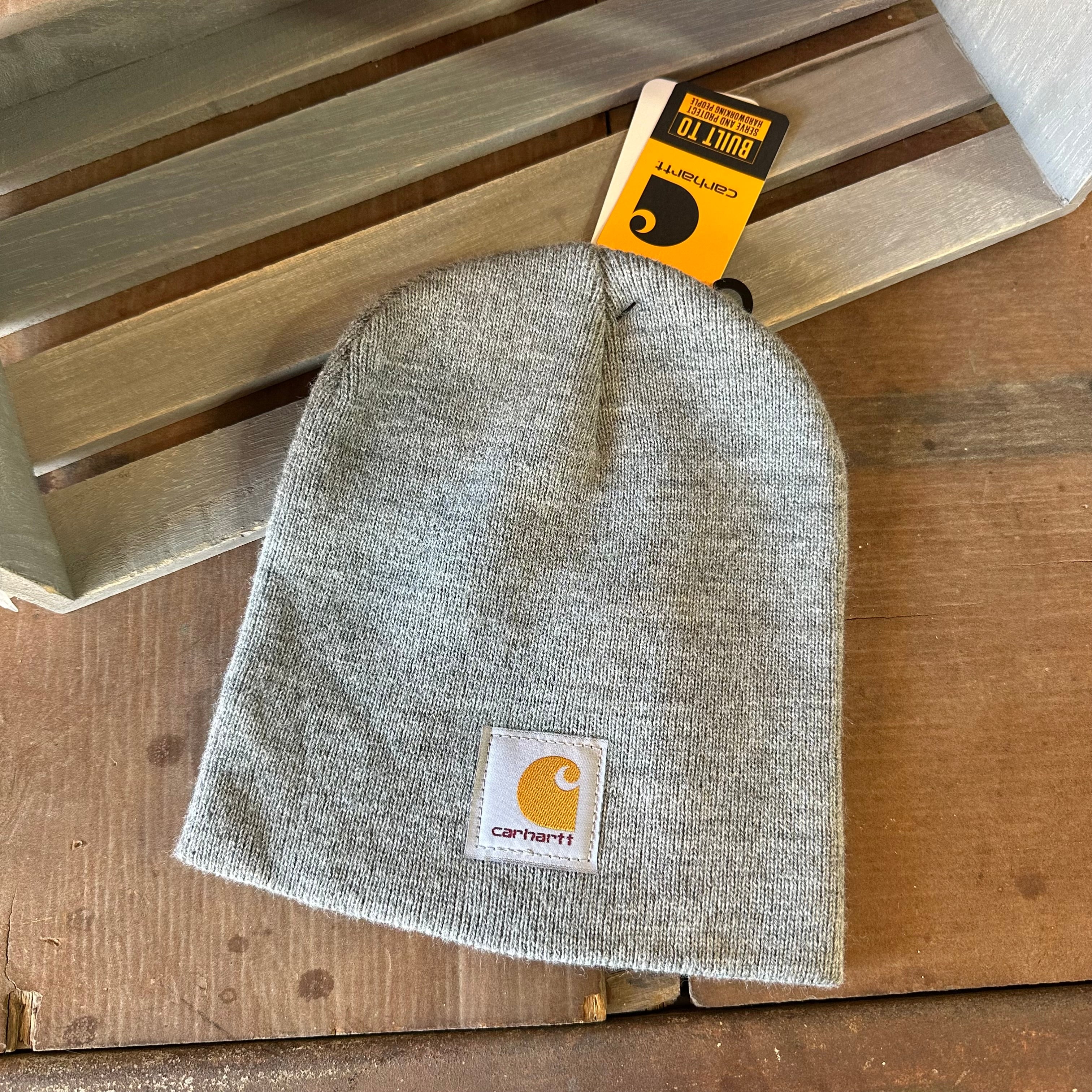 Carhartt A205 HGY Rib Knit Beanie Heather Gray NEW Hat One size