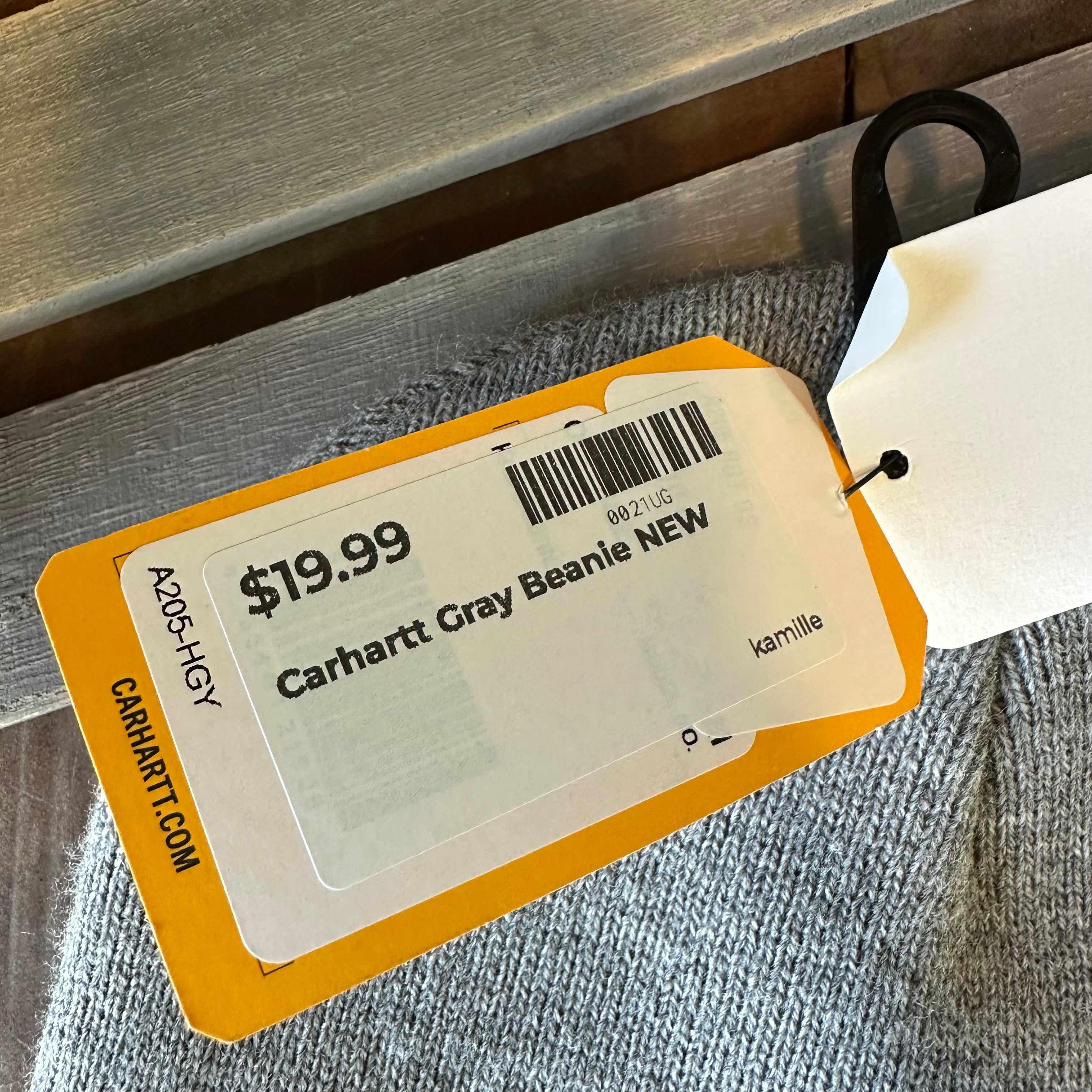 Carhartt A205 HGY Rib Knit Beanie Heather Gray NEW Hat One size