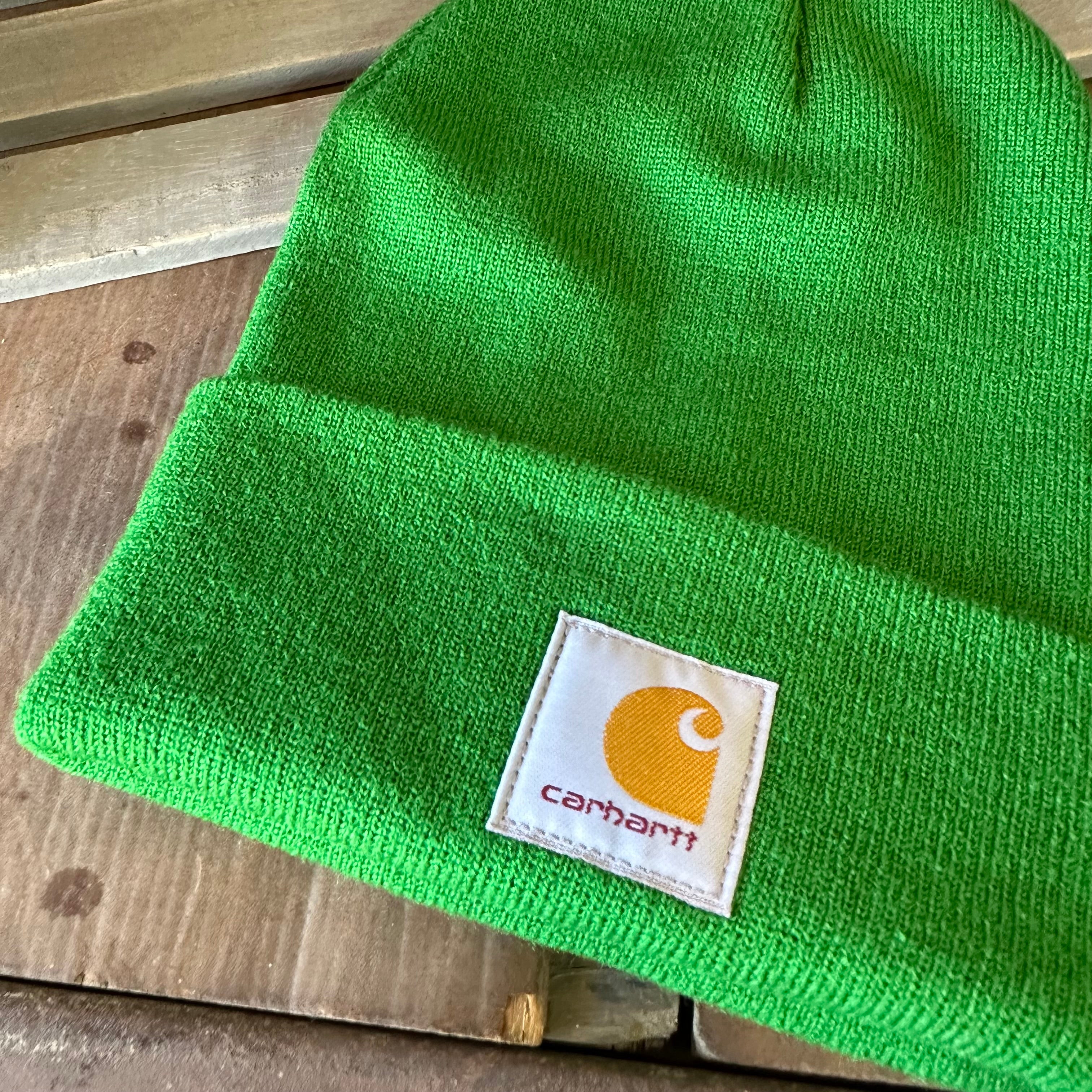 Carhartt A18 Rib Knit Beanie Green NEW Hat One size