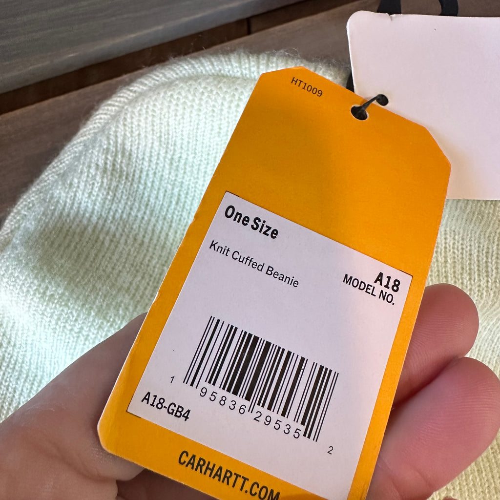 Carhartt Beanie Hat Acrylic Winter Pull On Knit Cap A18 Mint green NWT