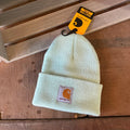 Carhartt TODDLER Beanie Hat Acrylic Winter Pull On Knit Cap NWT Aqua Blue&nbsp;
