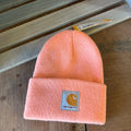 Carhartt TODDLER Beanie Hat Acrylic Winter Pull On Knit Cap NWT Amber pink