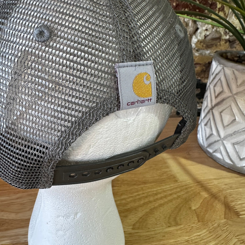 Carhartt Force Canvas Mesh-Back Logo Graphic SnapBack Trucker Hat Green New