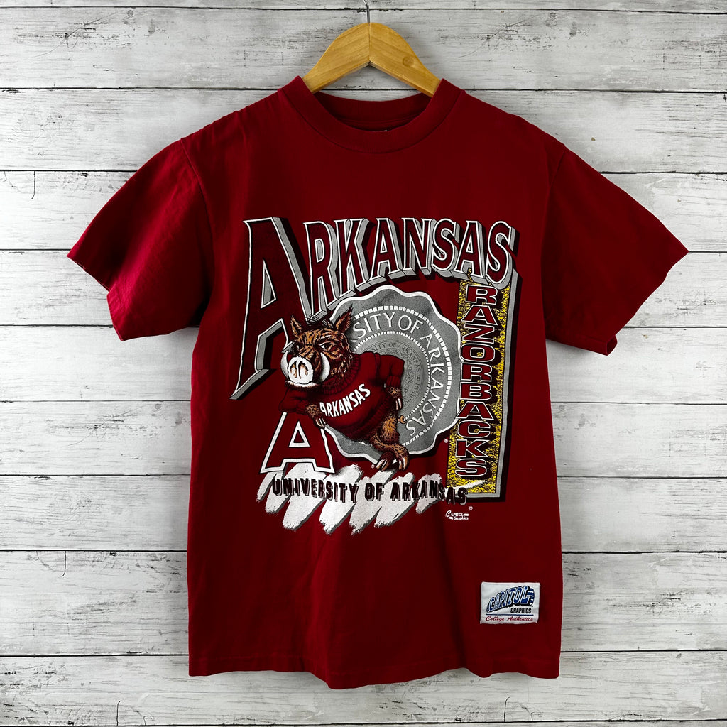 Vintage University Of Arkansas 90's Capital Graphics T Shirt Big Red Hog USA S/S&nbsp;&nbsp;