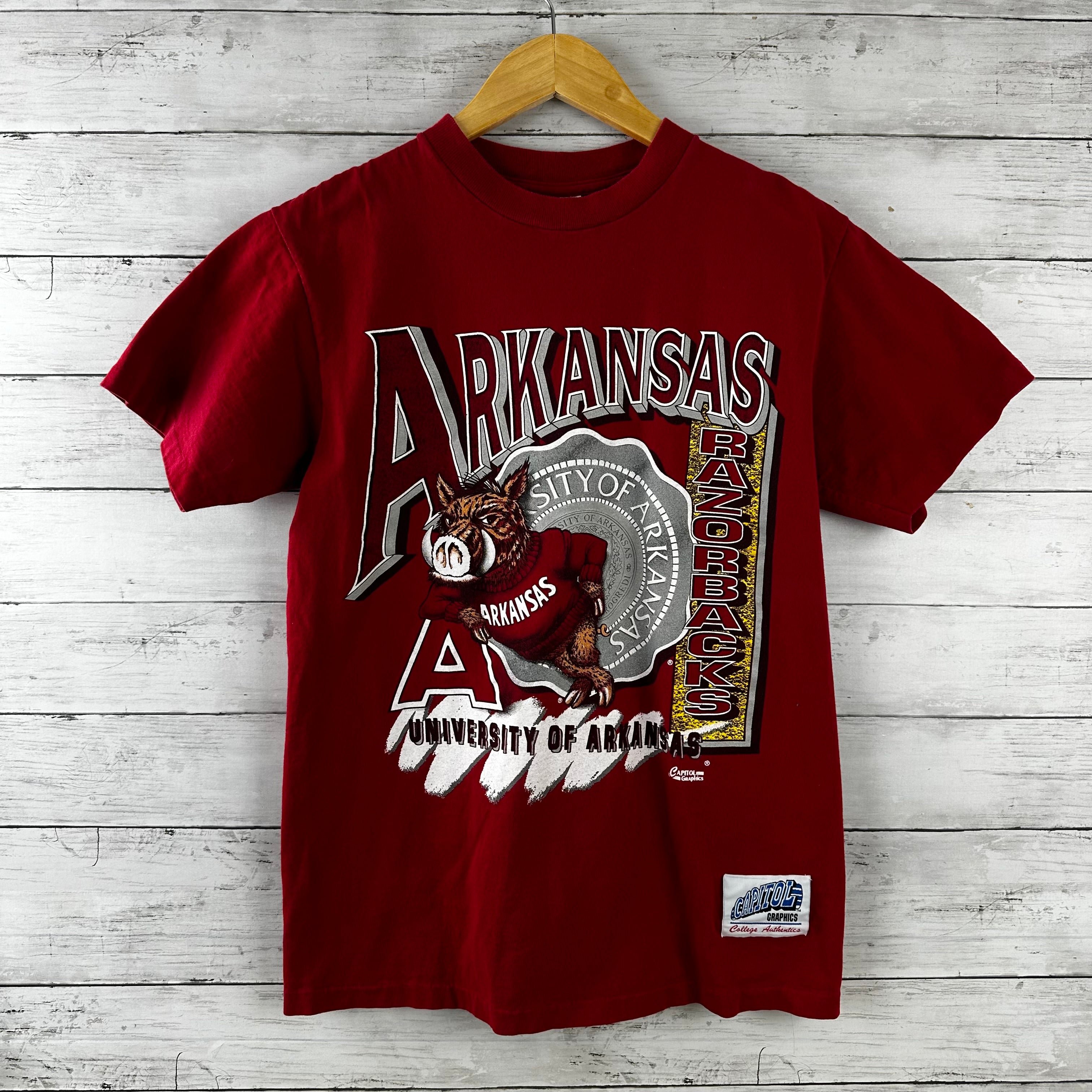 Vintage University Of Arkansas 90's Capital Graphics T Shirt Big Red Hog USA S/S&nbsp;&nbsp;
