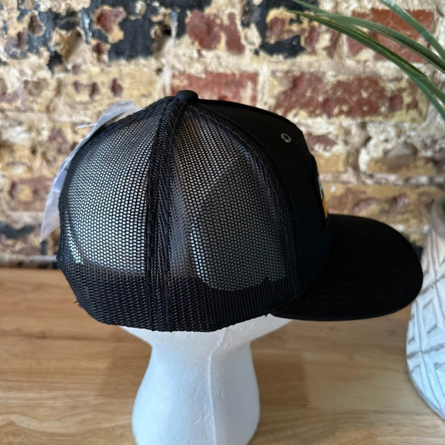 Ariat Mens Work Logo Patch Richardson Adjustable Snapback Cap Hat Black NEW