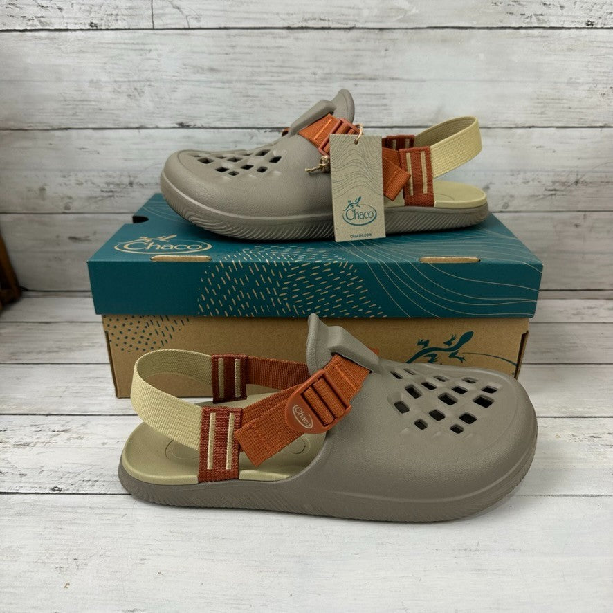 Chaco Chillos Mens Clog Shoe Size 9 Earth Brown Water Casual Garden New with Box