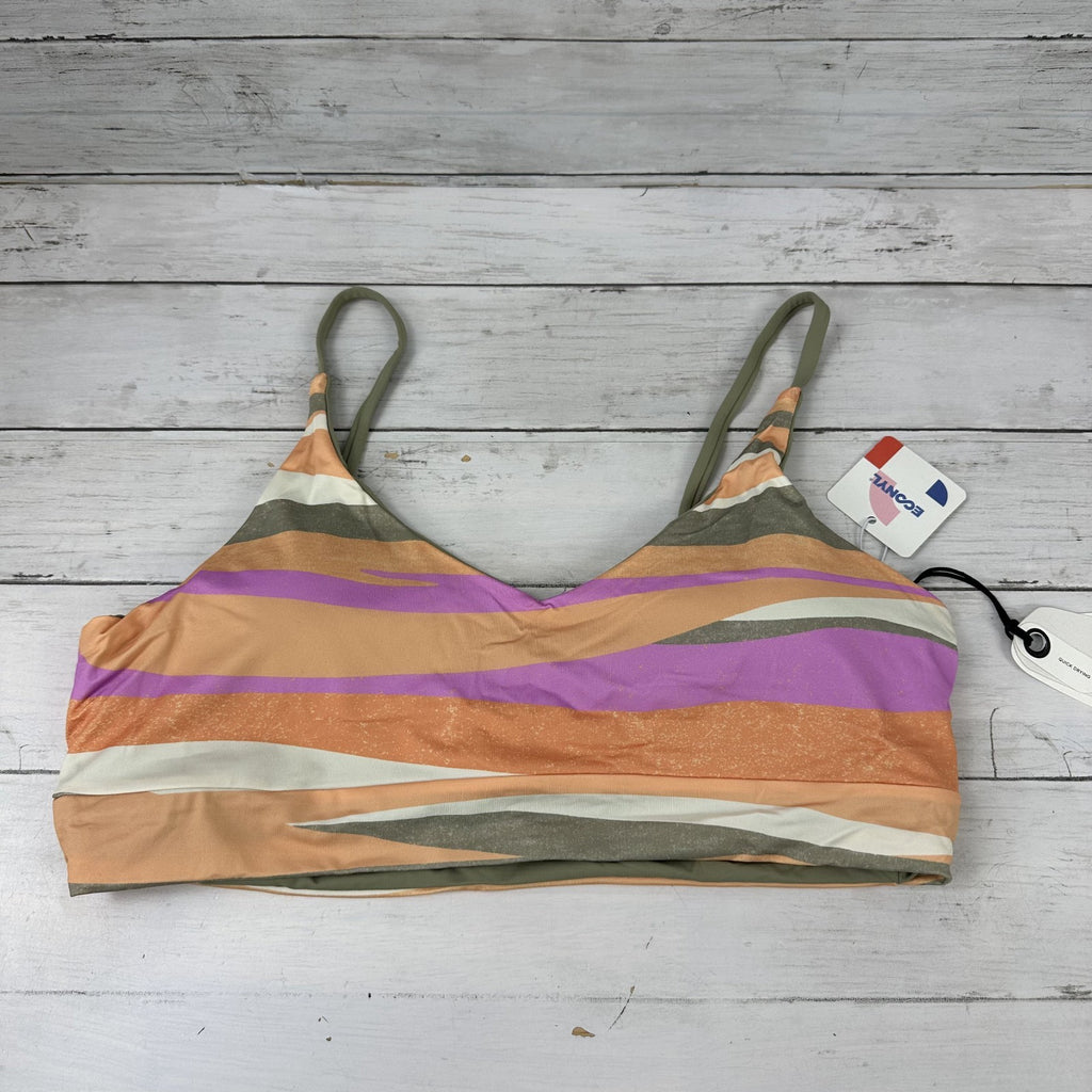 Prana Willow Falls Top Bikini Women's Large Reversible Top Quick Dry New Waves