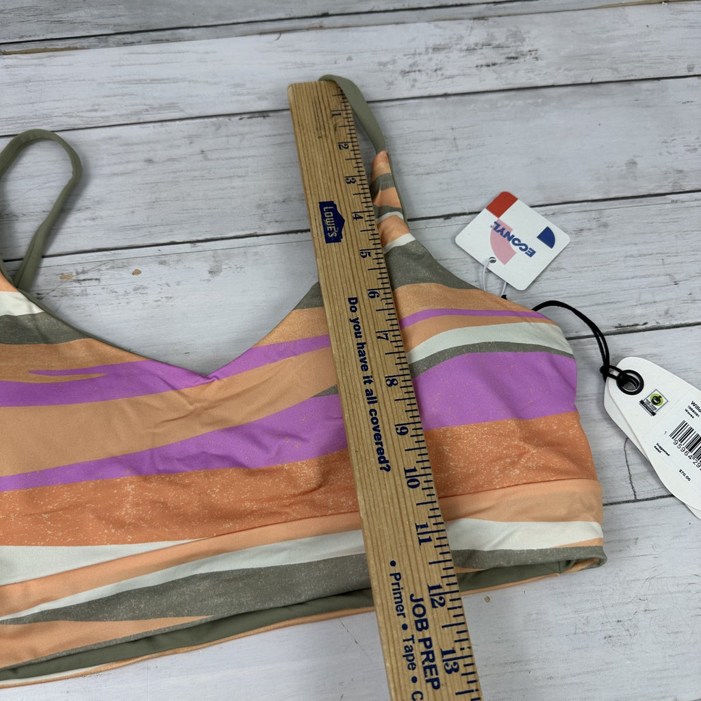 Prana Willow Falls Top Bikini Women's Large Reversible Top Quick Dry New Waves