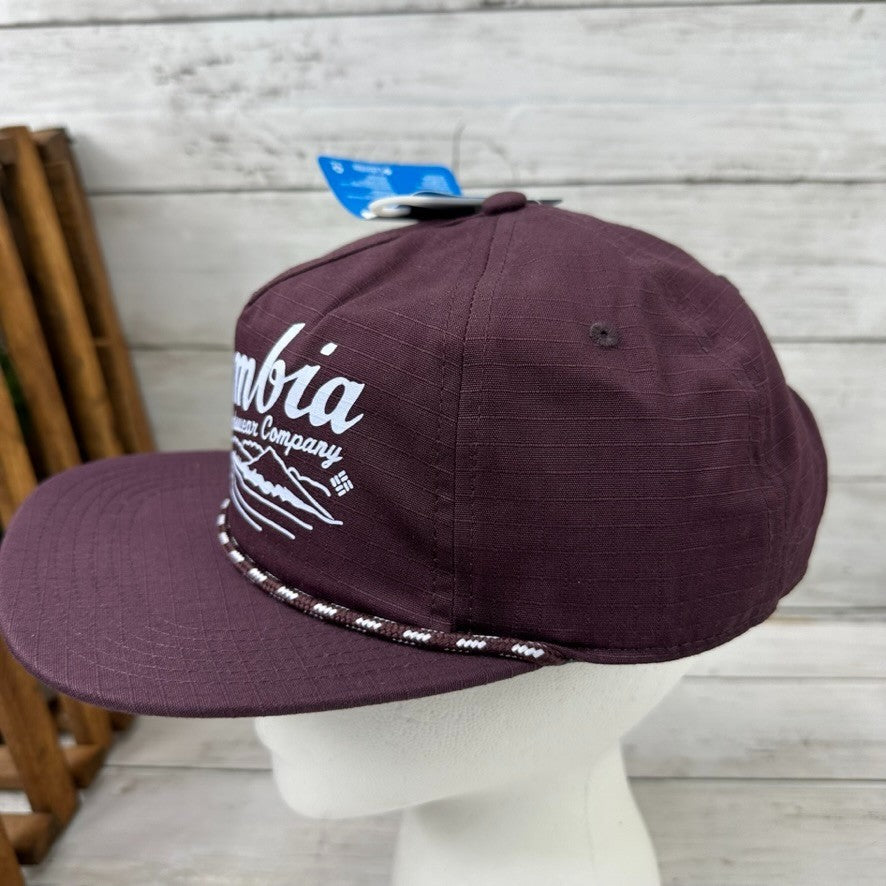 Columbia Sportswear Ratchet Strap SnapBack Hat Purple New with tags