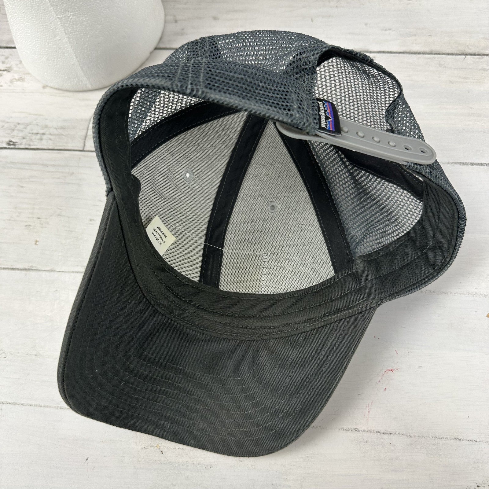 Patagonia Hat Snapback Trucker Cap Mens Fletcher Chouinard FC Outdoor Gray