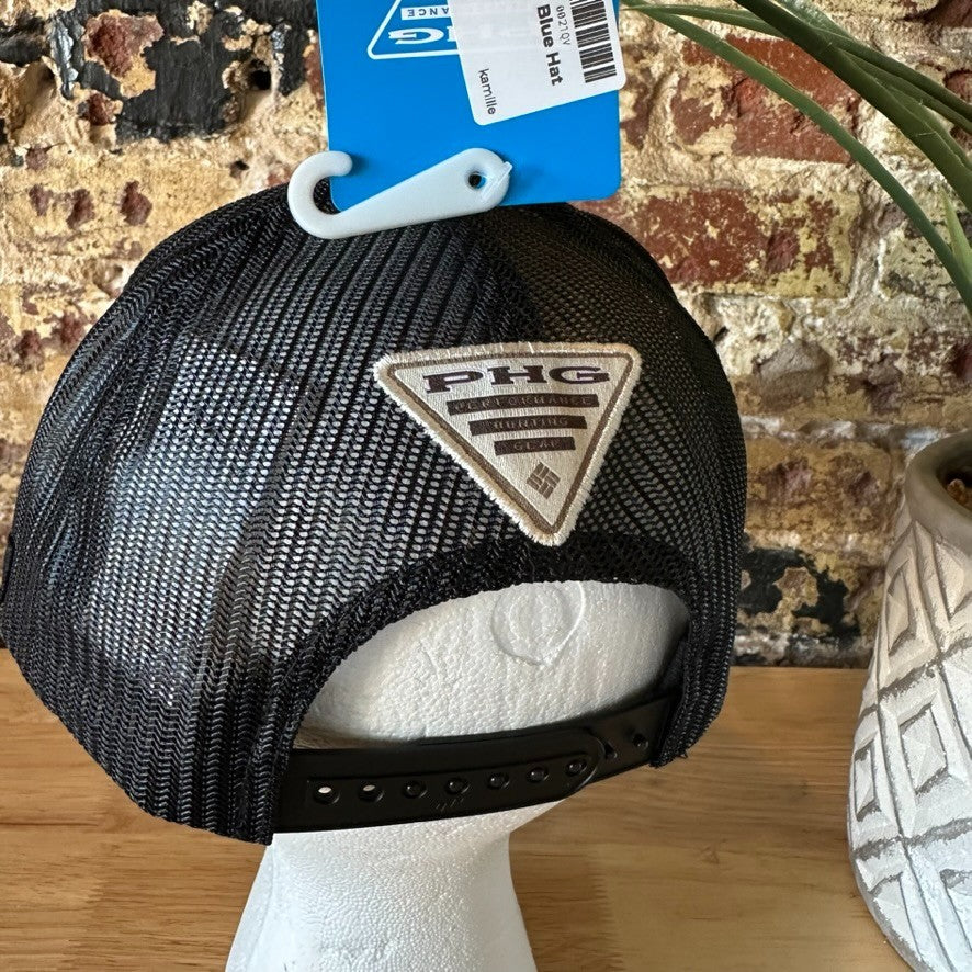 Columbia PHG Sportswear Mens Blue Antlers Flag Hat Mesh back Snapback NWT
