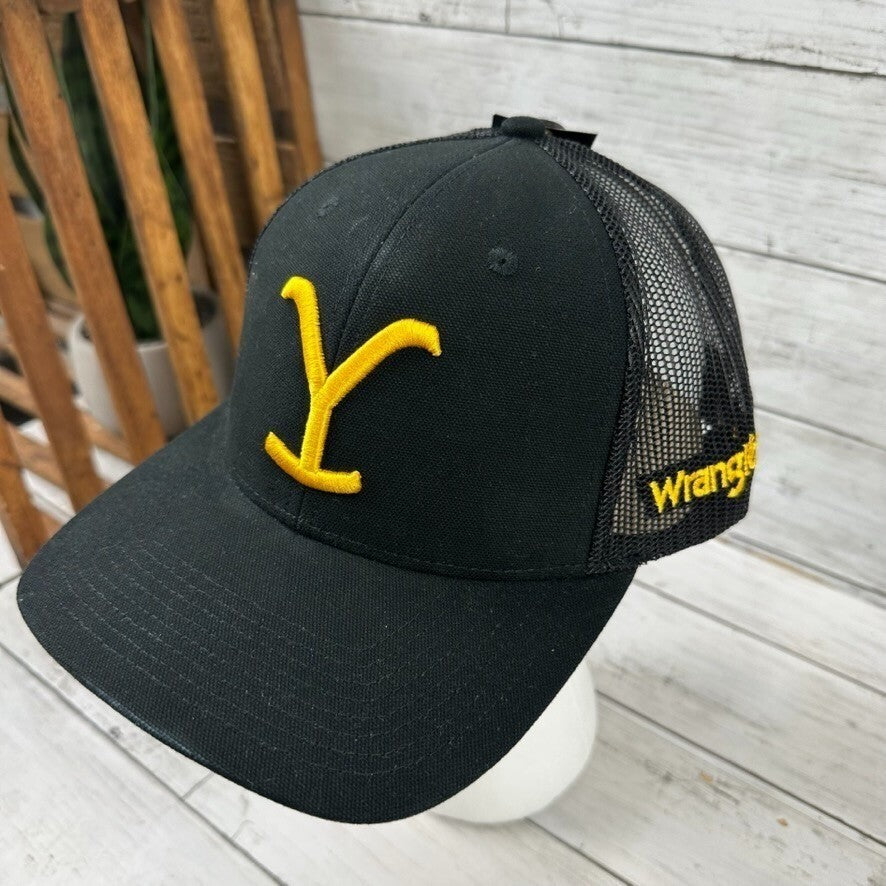 Wrangler Yellowstone Dutton Ranch Snapback Hat Black NWT