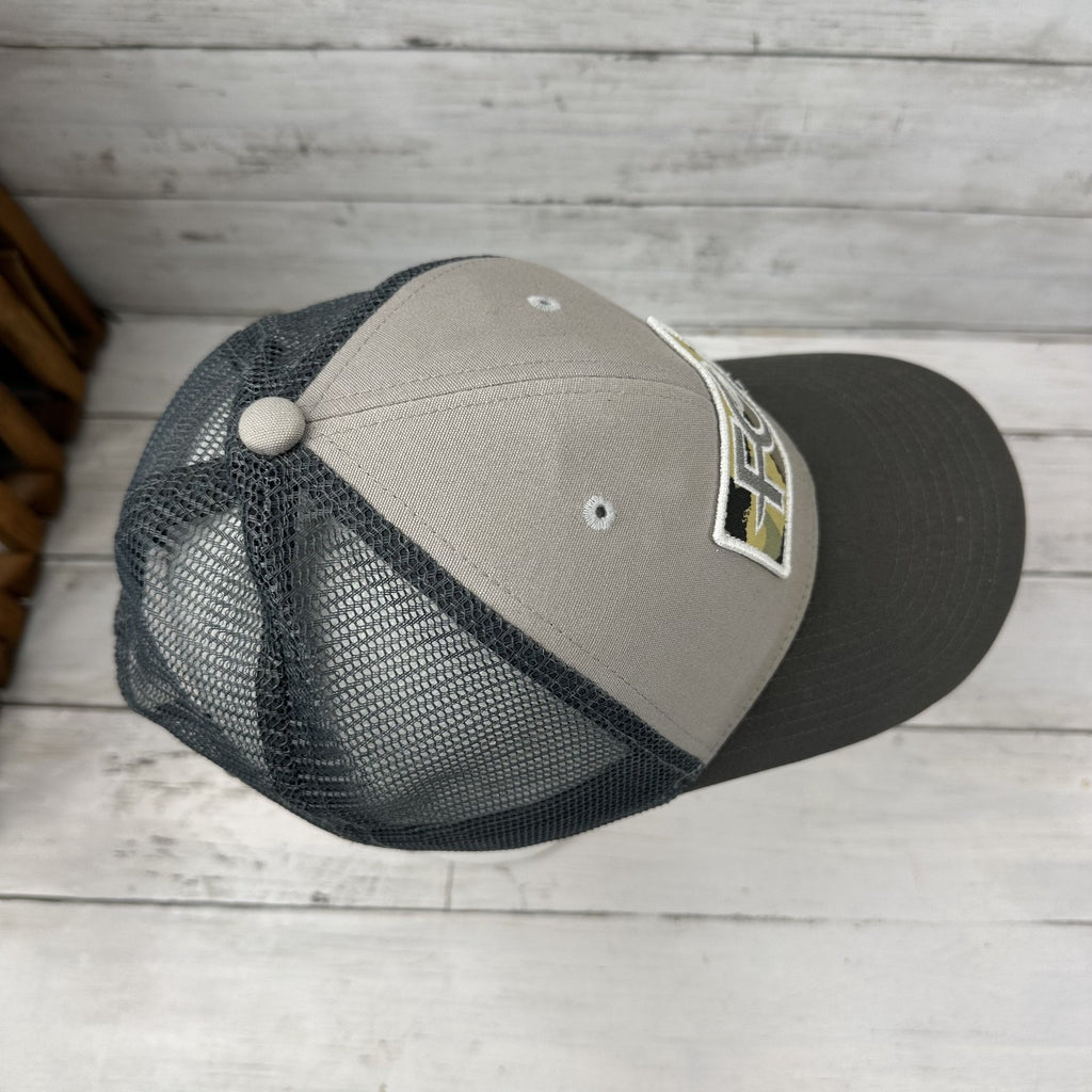 Patagonia Hat Snapback Trucker Cap Mens Fletcher Chouinard FC Outdoor Gray
