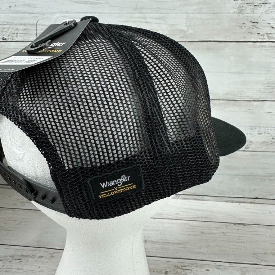 Wrangler Yellowstone Dutton Ranch Snapback Hat Black NWT