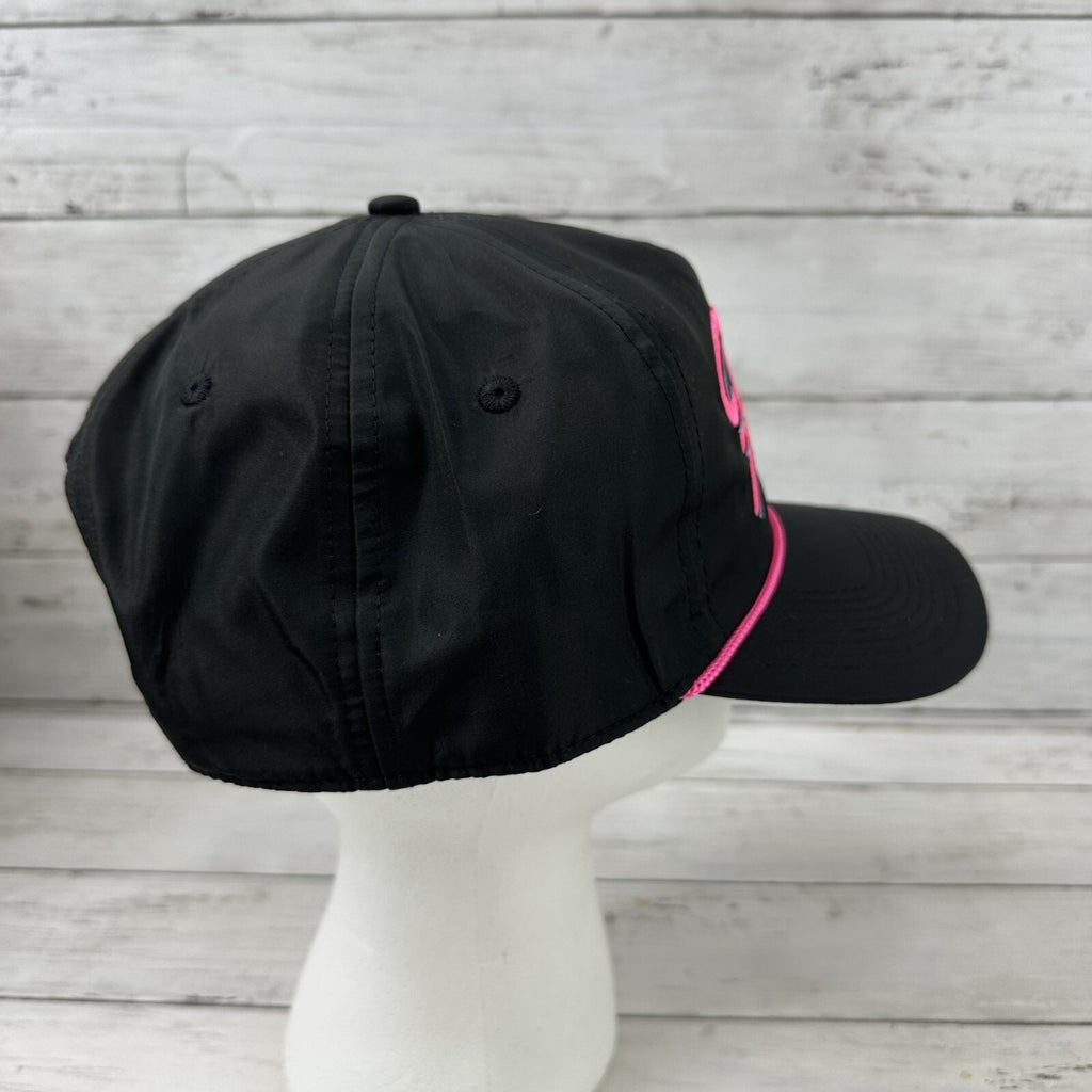 Bad Birdie Men's Florida Rope Golf Hat Adjustable Black/Pink Snapback