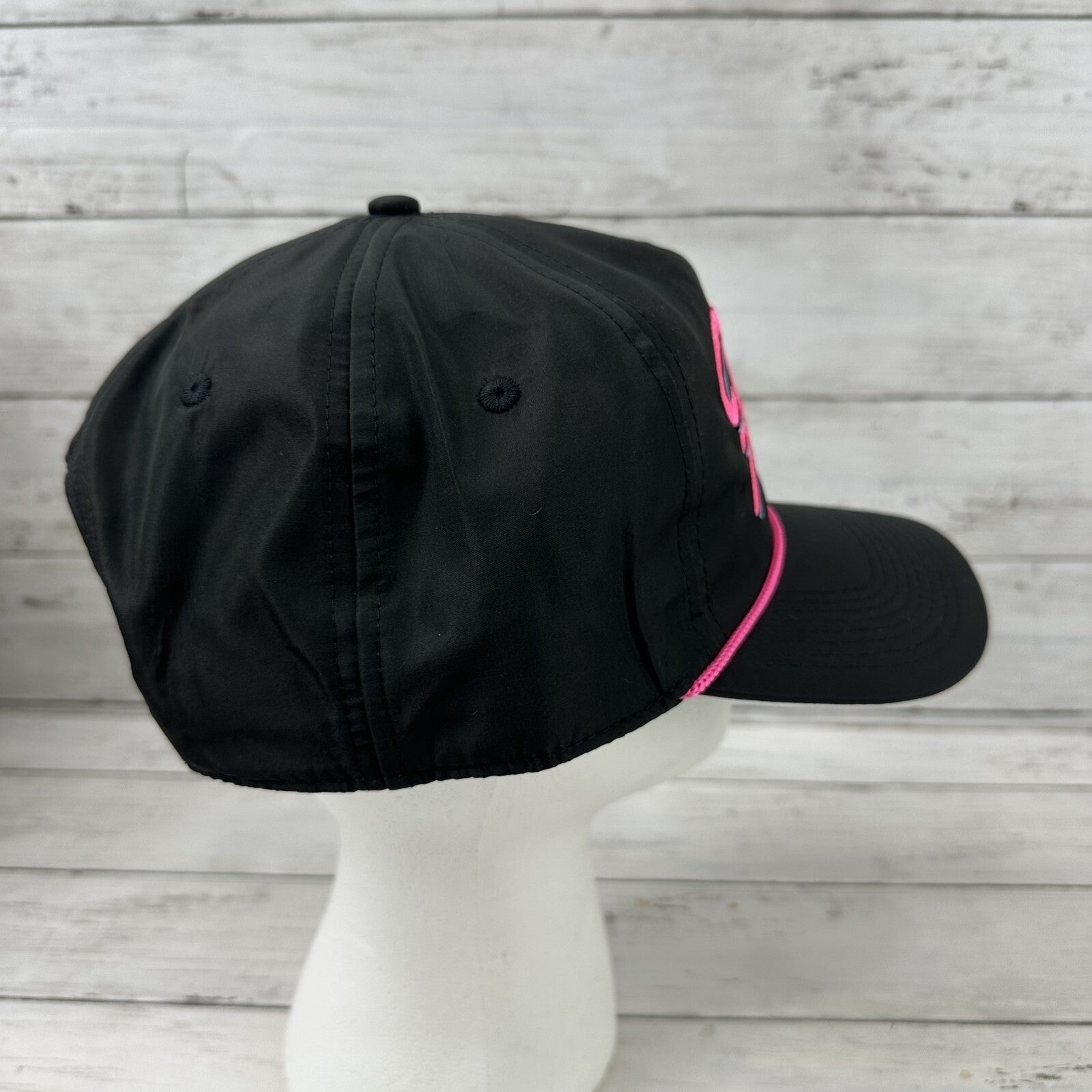 Bad Birdie Men's Florida Rope Golf Hat Adjustable Black/Pink Snapback