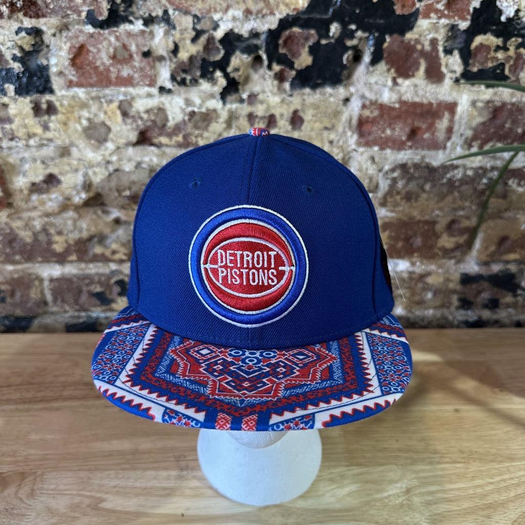 Detroit Pistons New Era 9fifty Hat Hardwood Classic Snapback Baseball Cap Blue