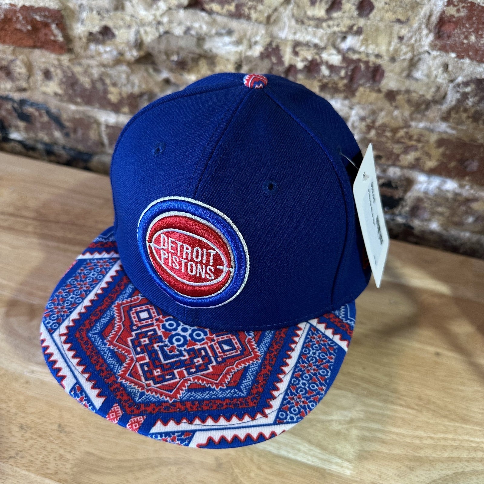Detroit Pistons New Era 9fifty Hat Hardwood Classic Snapback Baseball Cap Blue