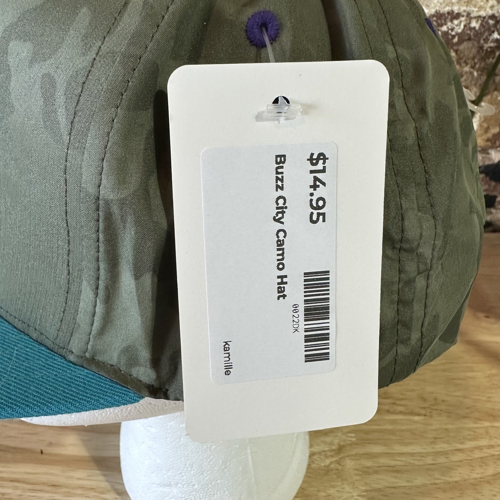 Mitchell & Ness NBA Buzz City Charlotte Hornets teal Camo Snapback Hat