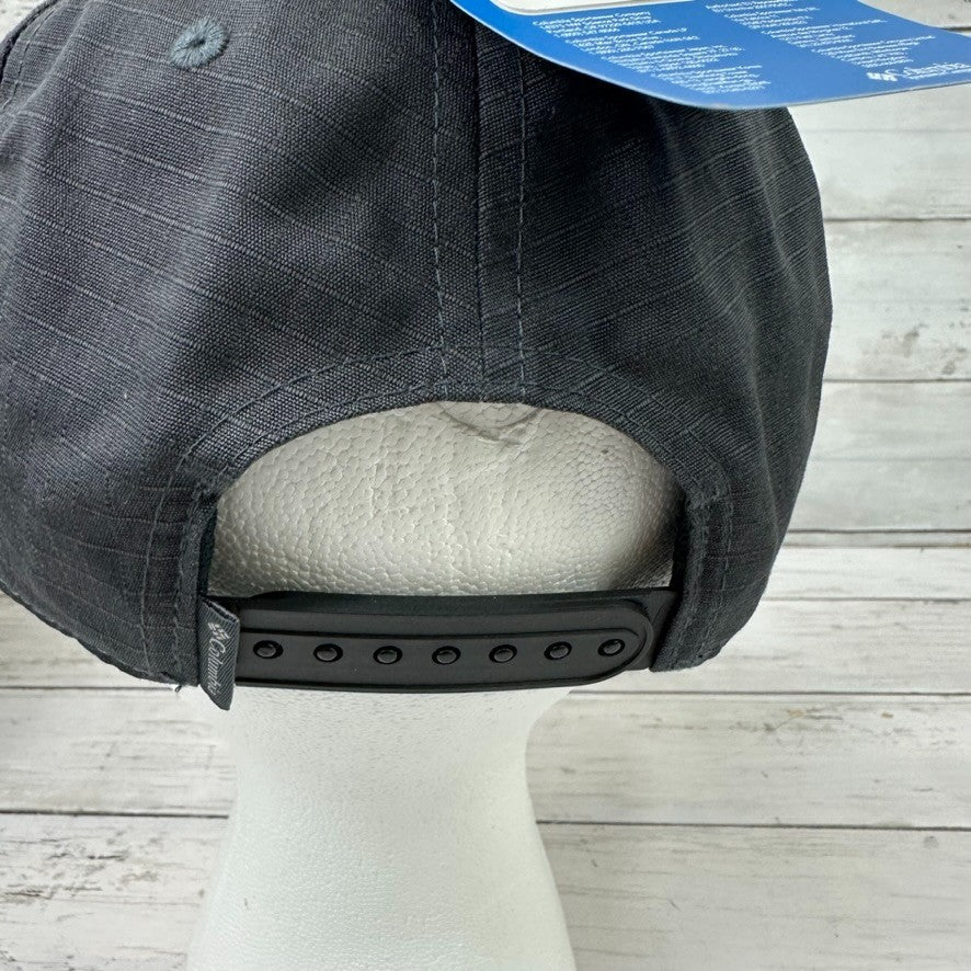 Columbia Sportswear Ratchet Strap SnapBack Hat Gray Orange New with tags