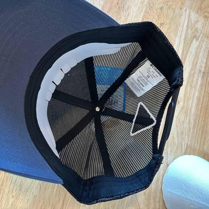 Columbia PHG Sportswear Mens Blue Antlers Flag Hat Mesh back Snapback NWT