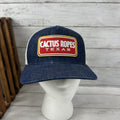 Hooey Cactus Ropes Texas Cap Blue Snapback Blue Denim White Mesh Trucker Hat