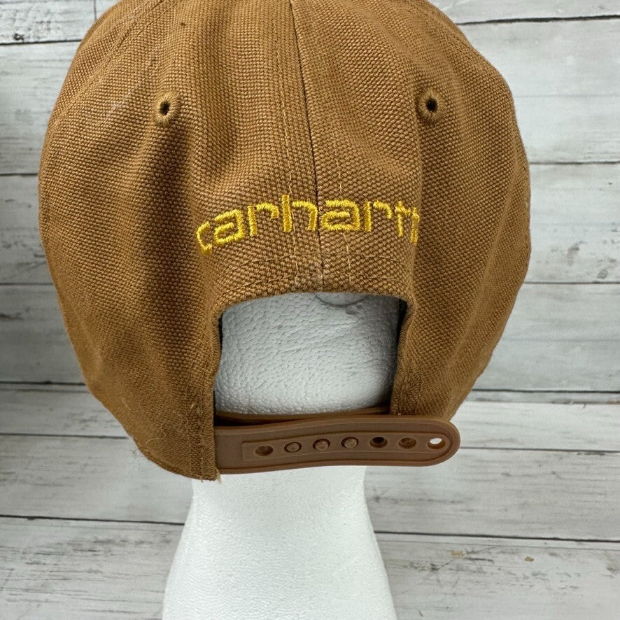 Carhartt Men's Canvas Outdoor logo Snapback Hat Gray OSFA