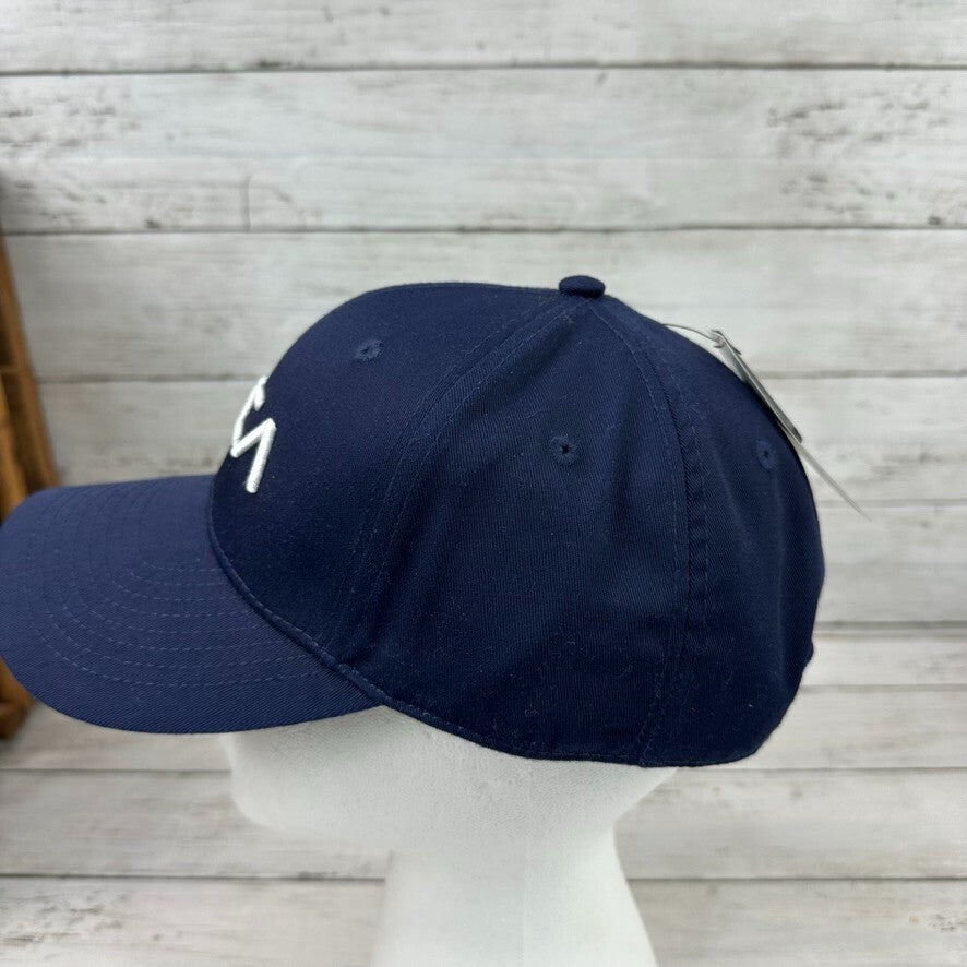 RVCA Mens Hookie Snapback Hat Baseball Cap Adjustable One Size Navy Blue- NEW