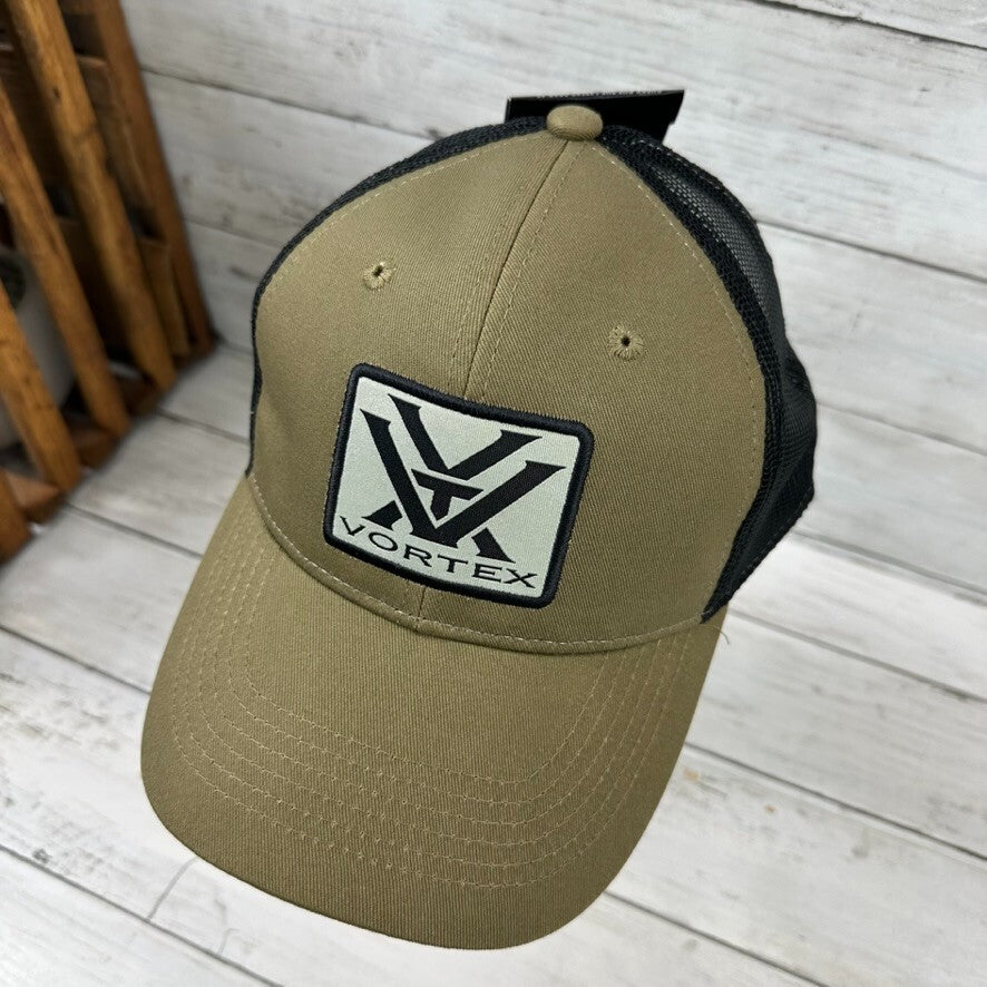 Vortex Snapback Mesh Back Trucker Hat Green One Size Adjustable Trucker NWT