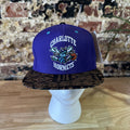 Mitchell & Ness Purple NBA Charlotte Hornets Aztec bill 2 Tone HWC Snapback Hat