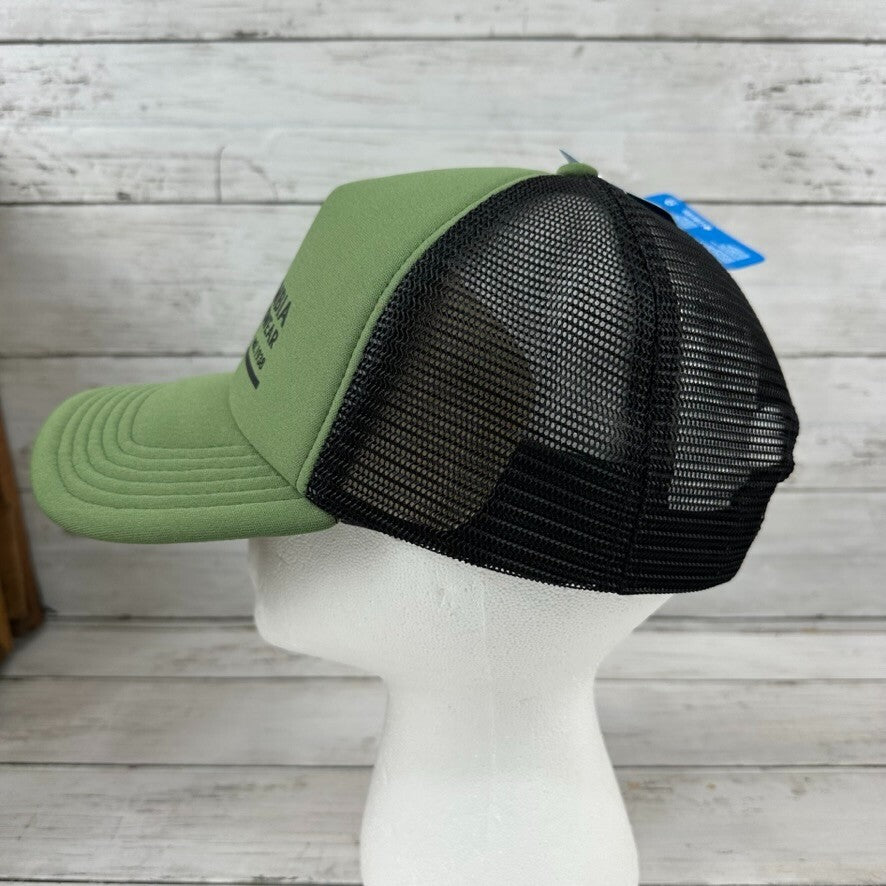 Columbia Sportswear Hat Green Black Camp break Foam Mesh Snapback Trucker NWT
