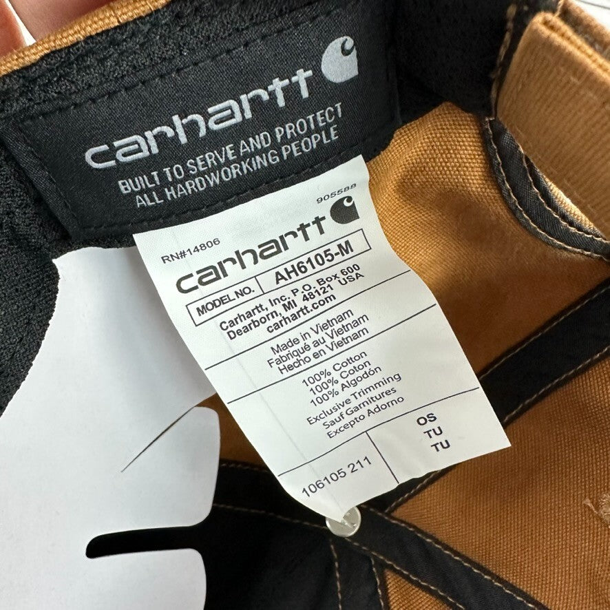 Carhartt Brown Canvas Hat Cap Tractor Supply Company TSC Skills USA One-Size New
