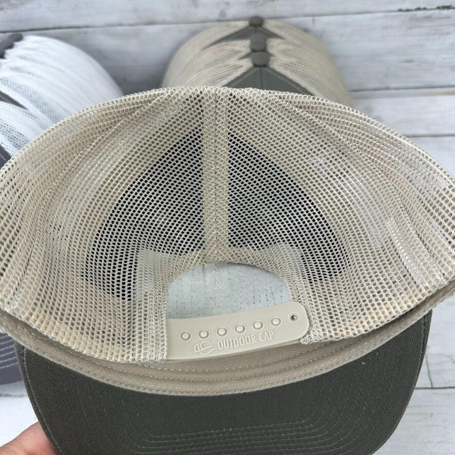 Lot of 11 Lukla Nepal Gray White tan Snapback Hat Outdoor Cap Patch logo travel