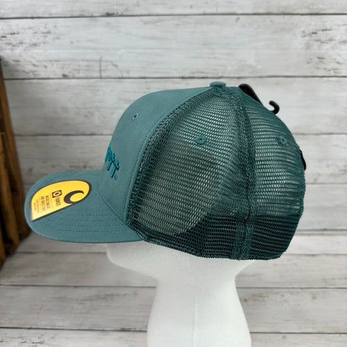 Carhartt Force Canvas Mesh-Back Logo Graphic SnapBack Trucker Hat Green New
