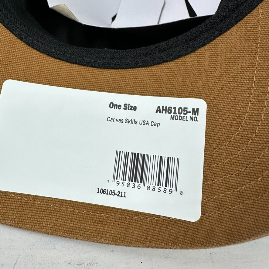 Carhartt Brown Canvas Hat Cap Tractor Supply Company TSC Skills USA One-Size New