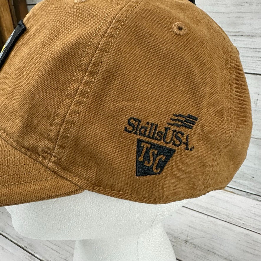 Carhartt Brown Canvas Hat Cap Tractor Supply Company TSC Skills USA One-Size New