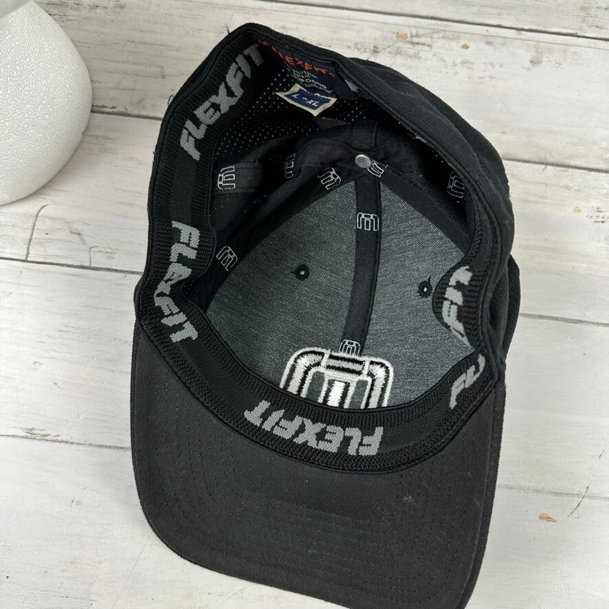 Travis Matthew Hat L-XL FlexFit Black Golf Cap Yupoong Polyester